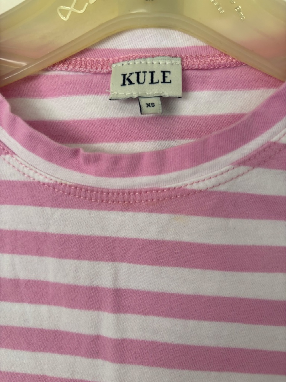NWT Kule striped pink short sleeve t-shirt - Picture 4 of 5